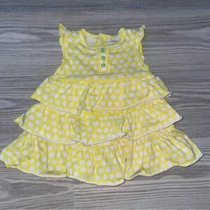⭐Carter’s Baby Girls Yellow Polka Dot Dress 9 Months⭐